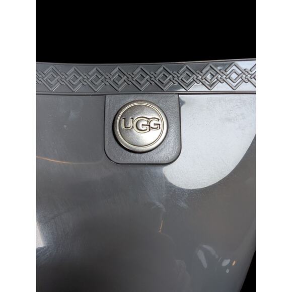 UGG Sienna Charcoal Gray Womens 9 Boot Waterproof Rain Boot Dry Tech NIB - Picture 5 of 10